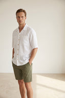 Adv Relaxed Fit (pilesiz) Haki Şort