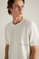 Adv Relaxed Fit Kırık Beyaz T-shırt