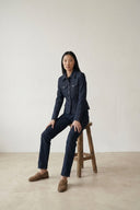 Adv Straight Fit Lacivert Kadın Denim Pantolon