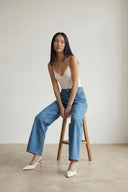 Adv Wide Leg Mavi Kadın Denim Pantolon